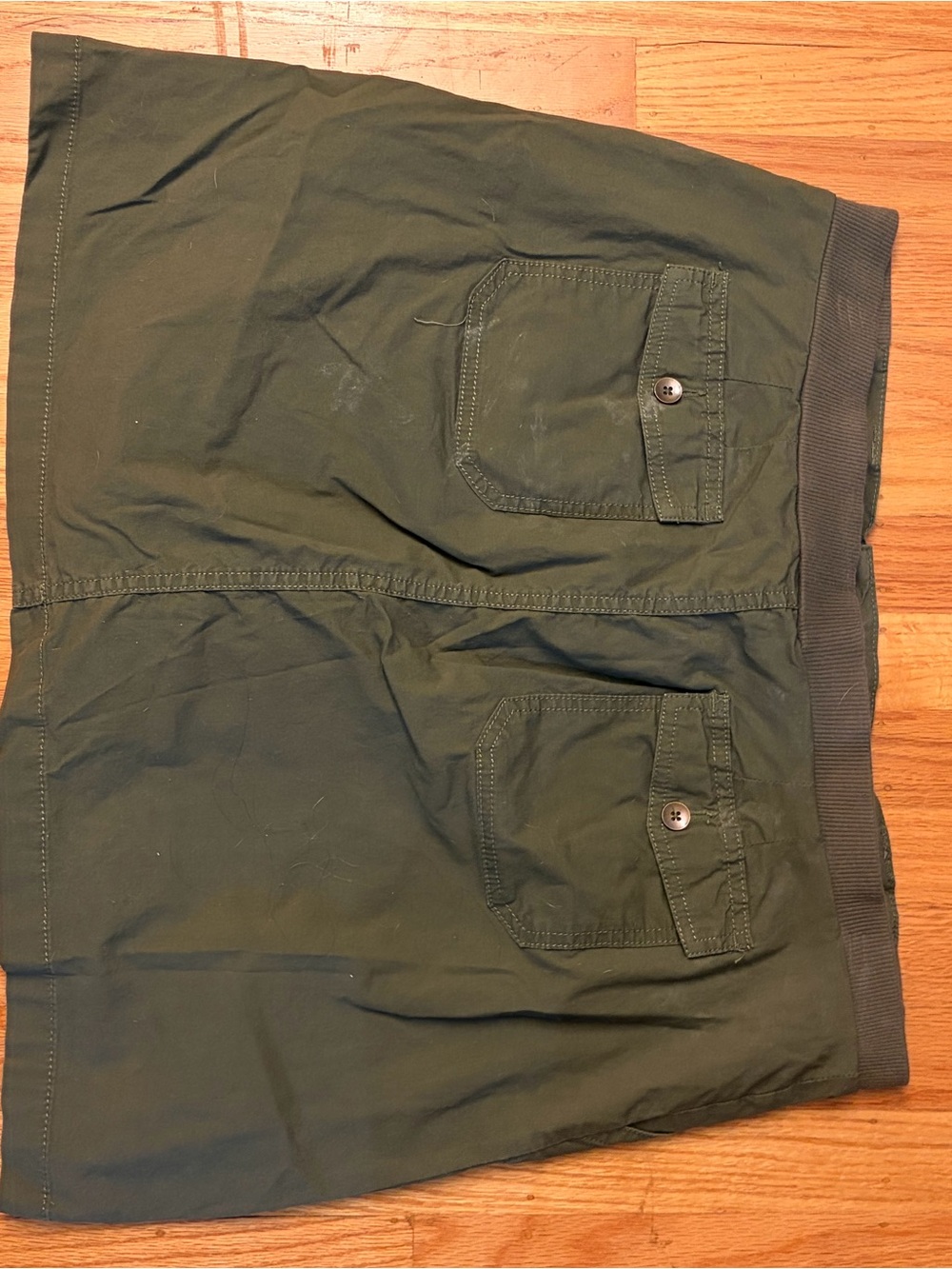 Croft & Barrow Olive Green Casual Mini Skort -16 - Picture 5 of 5
